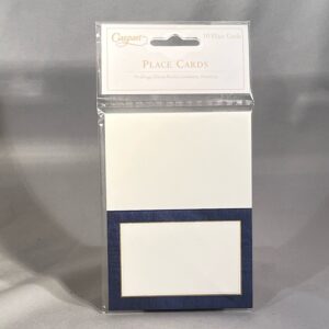 Caspari Place Cards Moire Blue.