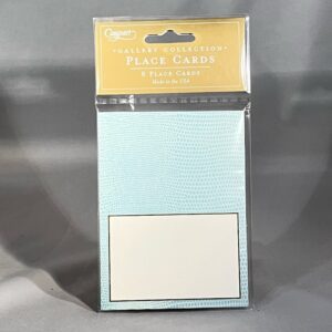 Caspari Place Cards Lizard Turquoise.