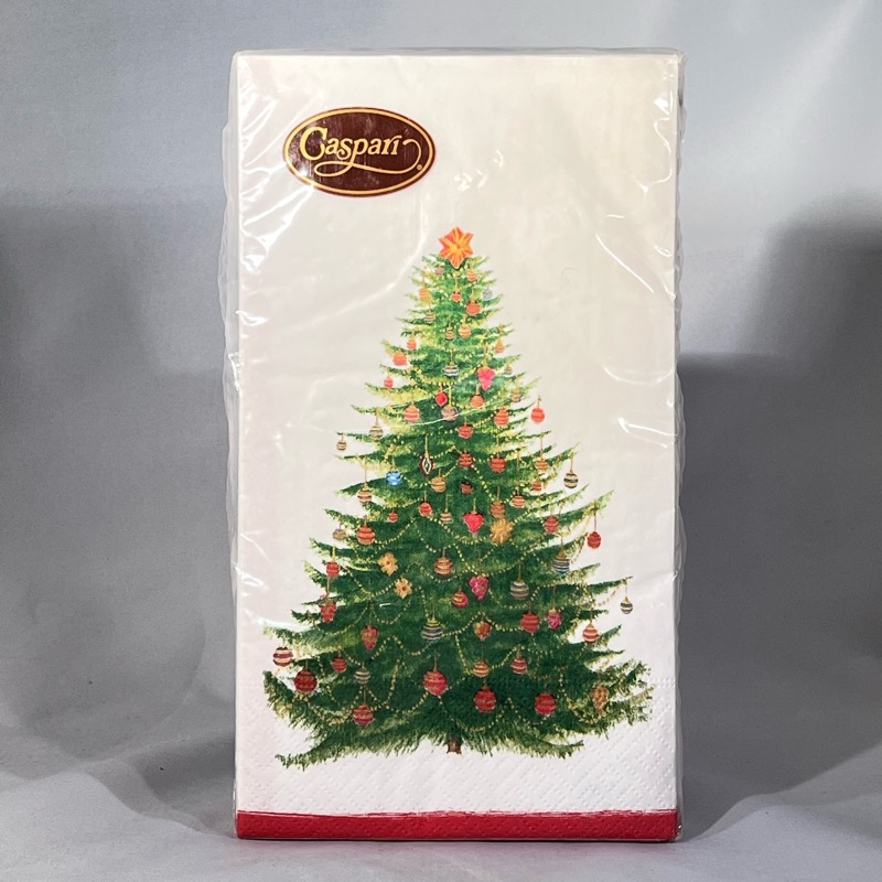 Caspari Christmas Napkins 15 Per Package.