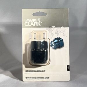 Lewis N Clark Adapter Plug Asia and Europe.