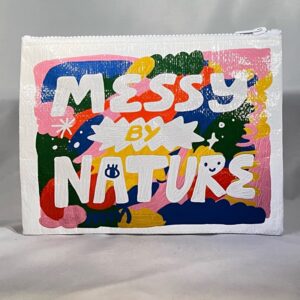 Blue Q Zipper Pouch Bag Messy By Nature.