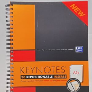Oxford International Keynotes Blank Paper A5+ (5.8 x 8.3 inches).