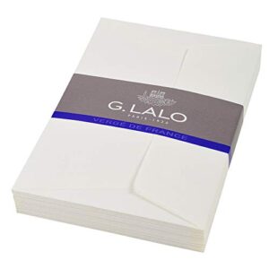 Clairefontaine G. Lalo Lined Self-adhesive Envelopes White 25 Envelopes.