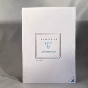 Clairefontaine Triomphe Stationary White 50 Sheets 5.7 x 14.1 inches.