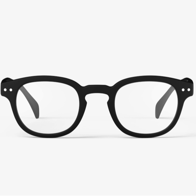 IZIPIZI Collection C Square Readers, + 2.5 Black +2.5, 45 mm.