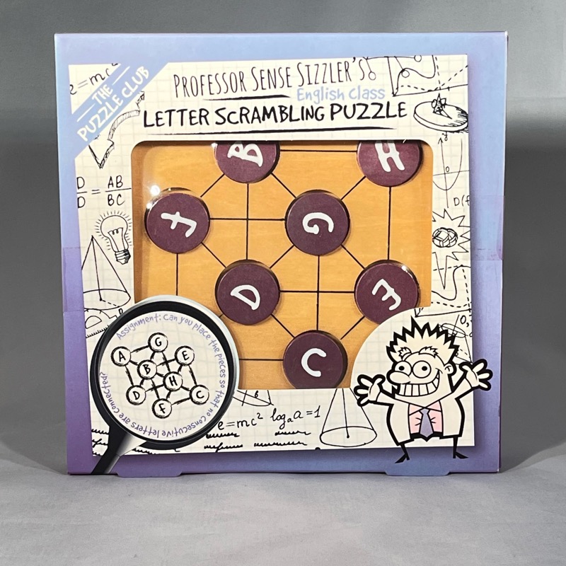 The Puzzle Club Professor Sense Sizzler's Letter Scrambling Puzzle.