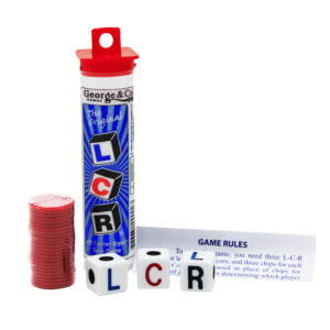 LCR Left Center or Right Dice Game Tube.