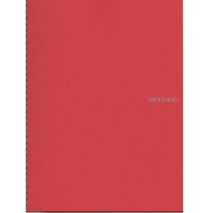Fabriano EcoQua Notebooks Spiral Blank Raspberry 8.25 x 11.7 inches.