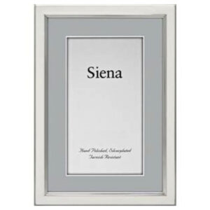 Tizo Design Picture Frame White w/ Gold Trim 4.0 x 6.0 inches.