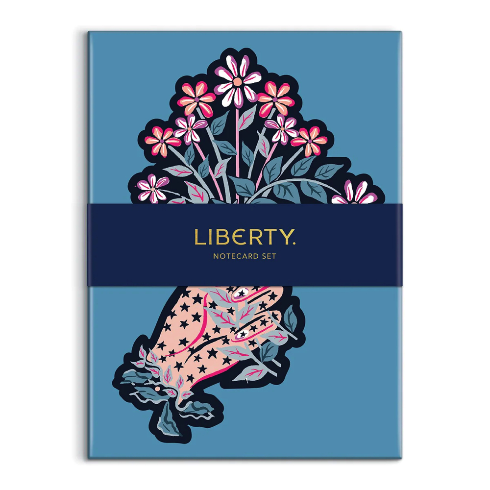 Galison Liberty Note Card Set 12 Note Cards 5.5 x 7.5 inches.