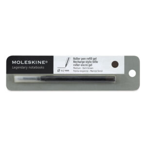 Moleskine Roller Pen Refill Gel Black One Refill, Medium.